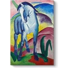 Kazan Hobi Franz Marc - Blue Horses Tablosu 100 x 140