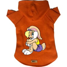 Kazan Hobi Monopetz Kapişonlu Polar Sweatshirt Köpek ve Kedi Kıyafeti & Elbisesi Turuncu Lola Xl