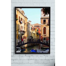 Kazan Hobi Postermanya (PSTER13811) Venedik Manzara Çerçeveli Tablo (50X70CM)