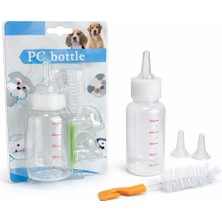 Kazan Hobi Madpet Yavru Kedi Köpek Biberonu 50 ml – Evcil Hayvan Süt ve Mama Besleme Şişesi Seti, Ölçekli Mini Tasarım, 2 Yedek Silikon Emzikli, Temizleme Fırçalı, Yeni Doğan ve Yetim Yavru Bakım Aparatı