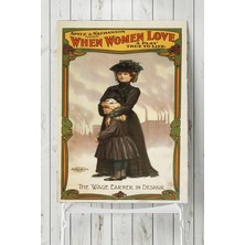 Kazan Hobi Postermanya (PSTER9396) When Women Love Vintage Poster (80X115 Cm)