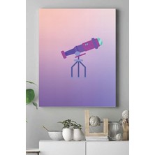 Kazan Hobi Postermanya (PSTER15263) Uzay Temalı Çocuk Odası Kanvas Tablo 3 40 x 60