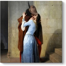 Kazan Hobi Tabloshop Francesco Hayez - Öpücük Kanvas Tablo 30 x 30