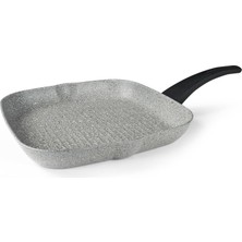Kazan Hobi Flonal Dura Induction Tava, Sağlıklı Pişirme ve Kızartma Için, Yapışmaz ve Son Derece Çizilmeye Karşı Dayanıklı, Indüksiyon, Gaz, Seramik, Italyan Premium Kalite, Grillpfanne 28CM