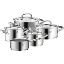 Kazan Hobi Wmf Gourmet Plus Indüksiyon Tabanlı 5 Parça Çelik Tencere Seti