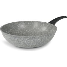 Kazan Hobi Flonal Dura Induction Tava, Sağlıklı Pişirme ve Kızartma Için, Yapışmaz ve Son Derece Çizilmeye Karşı Dayanıklı, Indüksiyon, Gaz, Seramik, Italyan Premium Kalite, Wokpfanne 28CM