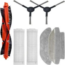 Kazan Hobi 7 Parça Mi Robot Vacuum Mop PRO(STYJ02YM) Vacuum Mop P Uyumlu Fırça,hepa Filtre Mop Paspas Yedek Parça Seti