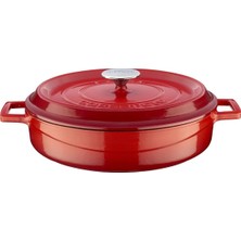 Kazan Hobi Lava Casserole Çok Fonksiyonlu, 3.40 Litre LVYST28K2R, Kırmızı/siyah