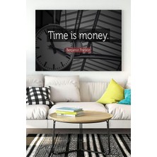 Kazan Hobi Postermanya (PSTER17426) Vakit Nakittir Time Is Money Girişimcilik Kanvas Tablo 2 30 x 40