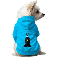 Kazan Hobi Kedi ve Köpek Kıyafeti & Elbisesi Mavi Hoodie Batman Buggs L