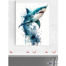 Kazan Hobi Postermanya (PSTER2236) Köpek Balığı Jaws Hayvan Poster - Afiş - Dekoratif Duvar Posteri 50 x 70
