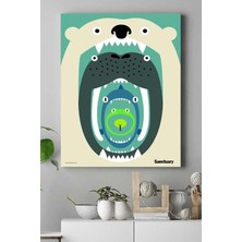 Kazan Hobi Postermanya (PSTER14952) Animalization Hayvan Kanvas Tablo 40 x 60