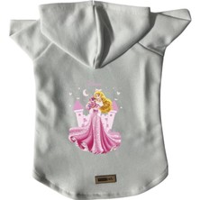 Kazan Hobi Kapişonlu Polar Sweatshirt Köpek ve Kedi Kıyafeti & Elbisesi Beyaz Princess Xs