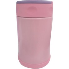 Kazan Hobi Trendix Çelik Içli Termos 500 ml Çelik Kaşık Ile Pembe-Mor