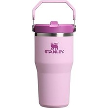 Kazan Hobi Stanley Iceflow Flip Straw Tumbler Pipetli Termos Bardak, Kiraz Çiçeği (Cherry Blossom), 0.60 Litre