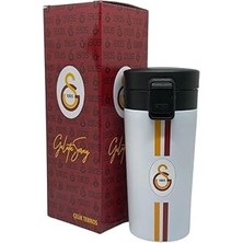 Kazan Hobi Galatasaray 400ML Lisanslı Çift Katlı Paslanmaz Çelik Termos Mug 8 Saat Sıcak Soğuk Hediye Kutulu