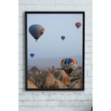 Kazan Hobi Postermanya (PSTER11487) Kapadokya Manzara Çerçeveli Tablo 2 (21X30CM)
