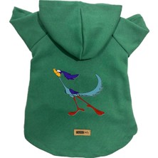 Kazan Hobi Monopetz Kapişonlu Polar Sweatshirt Köpek ve Kedi Kıyafeti & Elbisesi Yeşil Road Runner S