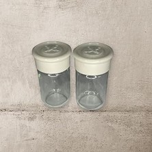 Kazan Hobi Cam Tuzluk 2 Adet Plastik Kapaklı (Kutuludur)- 75 cc
