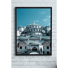 Kazan Hobi Postermanya (PSTER13417) Sultan Ahmet Camii Çerçeveli Tablo (21X30CM)