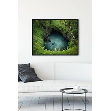 Kazan Hobi Postermanya (PSTER10769) To Sua Göl Manzara Çerçeveli Tablo (30 x 40CM)