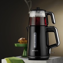 Kazan Hobi Aryıldız Tea Perfect Çay Makinesi Siyah Krom