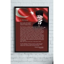 Kazan Hobi Postermanya (PSTER11095) Gençliğe Hitabe Çerçeveli Tablo (50X70CM)