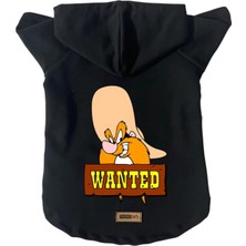 Kazan Hobi Kapişonlu Polar Sweatshirt Köpek ve Kedi Kıyafeti & Elbisesi Siyah J Sam S