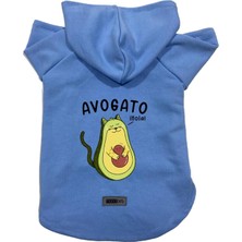Kazan Hobi Kapişonlu Polar Sweatshirt Köpek ve Kedi Kıyafeti & Elbisesi Mavi Avogato Xs