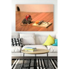 Kazan Hobi Postermanya (PSTER15552) Cesur Fare Eğlenceli Mizahi Kanvas Tablo 21 x 30