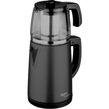Kazan Hobi Leggno GRM102GTM Gourmet Pro Cam Demlikli Çay Makinesi Siyah