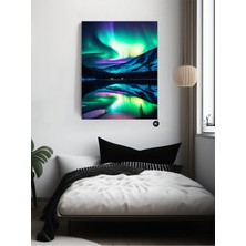Kazan Hobi Postermanya (PSTER20912) Kuzey Işıklarının Dansı Iskandinav Tarzı Poster 50 x 70