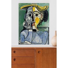 Kazan Hobi Postermanya (PSTER20304) Woman With Yellow Hat - Pablo Picasso Sanatsal Poster 80 x 115