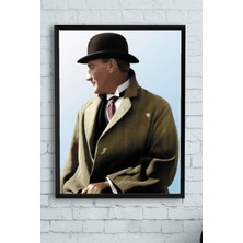 Kazan Hobi Postermanya (PSTER9905) Mustafa Kemal Atatürk Çerçeveli Tablo 4 (21X30CM)
