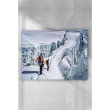 Kazan Hobi Postermanya (PSTER3956) Karlı Dağ Manzara Poster (30X40 Cm)