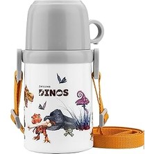Kazan Hobi Zwıllıng Thermo Isoleerfles Met Beker In Draagriem - 380 ml - Dino Marka Zwıllıng