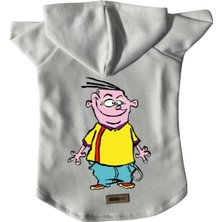 Kazan Hobi Monopetz Kapişonlu Polar Sweatshirt Köpek ve Kedi Kıyafeti & Elbisesi Beyaz Ed L