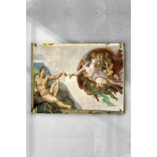 Kazan Hobi Postermanya (PSTER2290) Michelangelo - Adem'in Yaratılışı Sanatsal Poster (60X90CM)