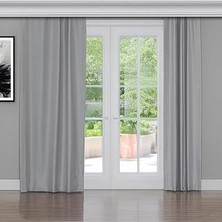 Kazan Hobi Gauze Fabric Design Blackout Taş Rengi Karartma Özellikli Fon Perde 250 x 260