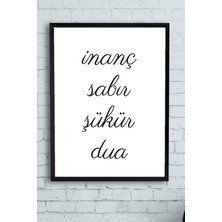 Kazan Hobi Postermanya (PSTER10689) Inanç Dini Çerçeveli Tablo (40X50CM)