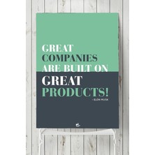 Kazan Hobi Postermanya (PSTER3727) Great Companies Girişimcilik Posteri