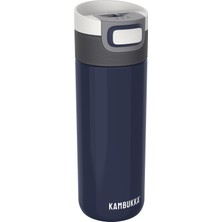 Kazan Hobi Kambukka Termos Kupa 500 ml - Paslanmaz Çelik Kahve Kupası - Sızdırmaz ve Sızdırmaz - Yalıtımlı Kupa, Seyahat & Kahve Kupası - 9 Saat Sıcak / 18 Saat Soğuk Tutar - Model Etna Denım Blue