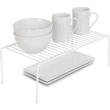 Kazan Hobi Tel Organizer Dolap Depolama Rafı 22X40CM Beyaz (1)