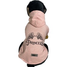Kazan Hobi Monopetz Kapişonlu Sweatshirt Köpek ve Kedi Kıyafeti - Koyu Pembe Prenses M Beden
