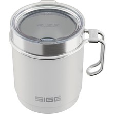Kazan Hobi Sıgg - Camp Termos Bardak – Travel Mug Snow White – Tritan Kapaklı – Bulaşık Makinesinde Yıkanabilir – Kulplu – Bpa Içermez – Yalıtımlı Bardak Çift Duvarlı – Beyaz – 0,36 L
