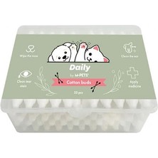 Kazan Hobi M-Pets Daily Kulak Burun Gözyaşı Temizleme Pamuğu 55'li