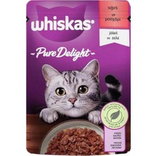 Kazan Hobi Whiskas Pouch Pure Delight Jöle Içinde Sığır Etli Yetişkin Kedi Konservesi 85 gr Tekli Paket