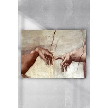 Kazan Hobi Postermanya (PSTER6636) Michelangelo - Adem'in Yaratılışı Sanatsal Poster 2 (40X60CM)