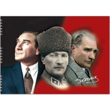 Keskin Color 308015-99 Atatürk 35X50 Spiralli Resim Defteri Karton Kapak 15 Yaprak