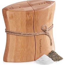 Kazan Hobi Bambum Nunna Bambu Tuzluk ve Biberlik Seti, Mutfak Tezgahı Veya Masa Için Doğal Bambu Ahşap Tuzluk ve Biberlik Seti, Kadınlar Için Hediye, Modern Çiftlik Evi Dekoru, Ev Dekoru, Restoranlar